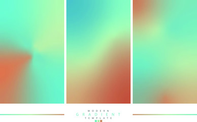 Obraz premium Set of abstract creative gradient concept multicolored blurred background . For Web and Mobile Applications, art illustration template design, business infographic and social media, modern decoration.
