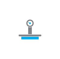 Scales related icon on background for graphic and web design. Creative illustration concept symbol for web or mobile app