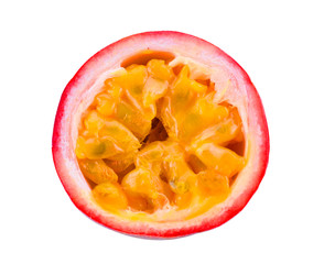 Fresh passion fruit isolated on a white background