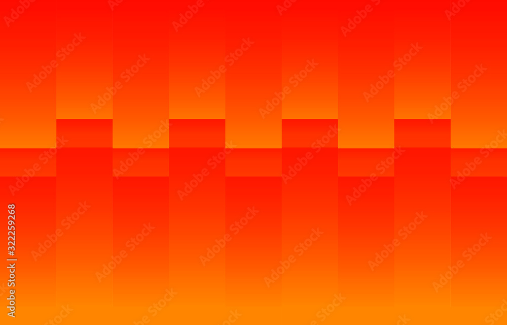 Poster linear geometric graphic, abstract gradation on a lava red background with copy space. card. poster.