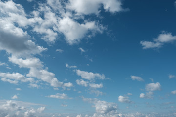 blue sky with white clouds