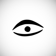 Isolated cute scandinavian eye