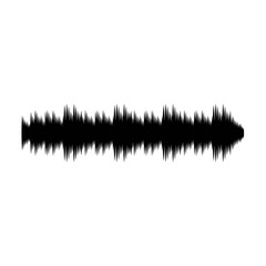 Sound waves vector illustration design template