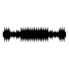 Sound waves vector illustration design template