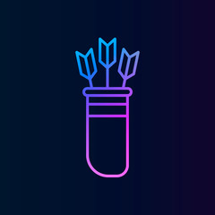 History, quiver nolan style icon. Simple thin line, outline vector of historyicons for ui and ux, website or mobile application