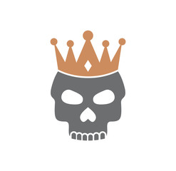 Skull icon on background for graphic and web design. Creative illustration concept symbol for web or mobile app