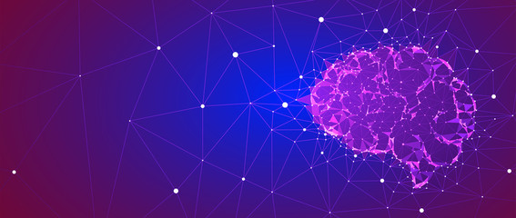 Conceptual technology illustration of artificial intelligence