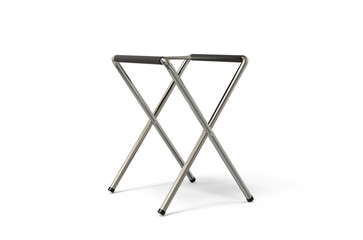 Fototapeta na wymiar Folding camping stool on isolated white background, 3d illustration