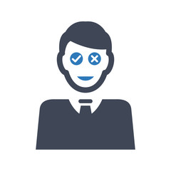 Business confusion icon