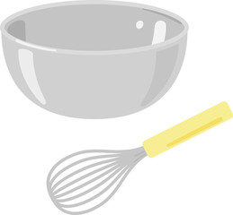 ボウルと泡だて器