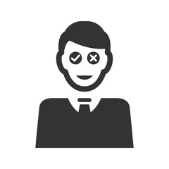 Business confusion icon