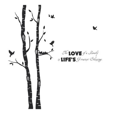 The beautiful tree with the quote