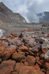 Whakaari White Island. Volcano. New Zealand. Taupo Volcanic Zone.