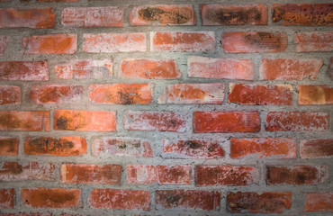 Red brick wall. Nice vintage textured background.