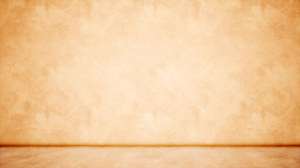 Concept or conceptual solid and rough white background of concrete floor and wall as a vintage pattern layout. A 3d illustration metaphor for minimalism, time and material