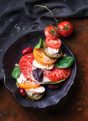 salad with tomato and cheese 