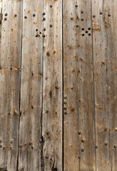 Old wooden door  in Gordes. Provence, France