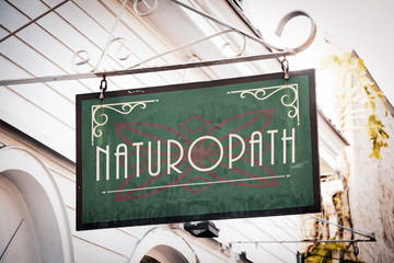 Fototapeta premium Street Sign to Naturopath
