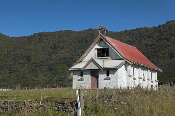 Bay of Plenty New Zealand abandoned church
