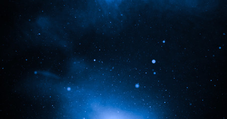 Fototapeta na wymiar Sky with stars and amazing and deep blue light.