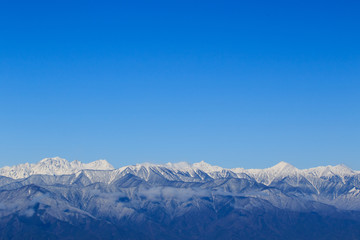 高ボッチ高原からの日本アルプス