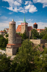Beautiful historic city Bautzen (Budysin) in Upper Lusatia, Saxony, Germany, Europe