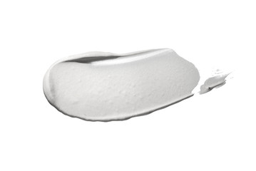 White clay mask sample isolated on white background