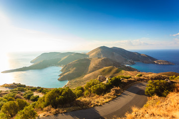 Greek coastline on Peloponnese, Mani Peninsula