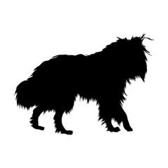 Collie Dog Silhouette Vector Found In Map Of Europe