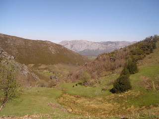Naklejka premium Ruta de las Brañas Teverganas (Teverga-Asturias)