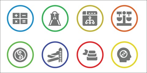 Modern Simple Set of balance Vector filled Icons