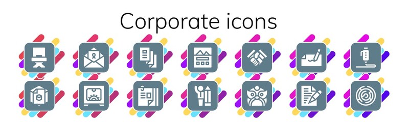 corporate icon set