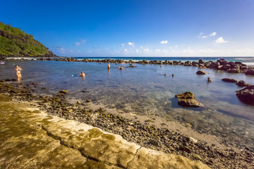 Obraz premium Bassin de baignade, Grand’Anse, île de la Réunion 