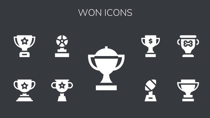 won icon set