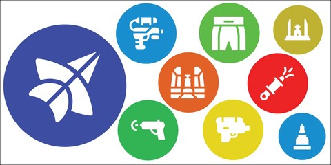 Modern Simple Set of thai Vector filled Icons