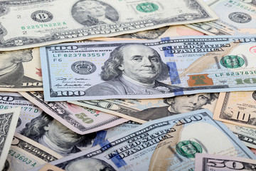 the many dollars. money background