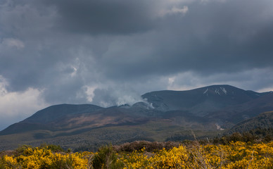 Tongariro National Park New Zealand. Volcano