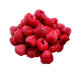  Raspberries juicy , vegan , tasty berry isolated on black background , raw, fresh, natural, summer, food photo