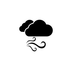 Wind cloud icon for web design isolated on white background