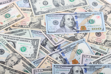 the many dollars. money background