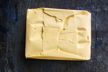 butter Margarine (spread product) menu concept. background, copy space