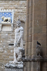 Fototapeta na wymiar Awesome Piazza della Signoria in Florence Tuscany Italy Europe 