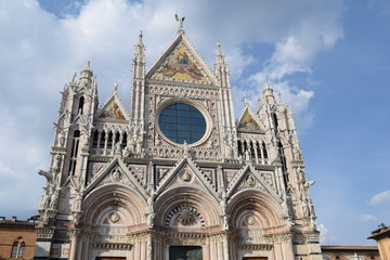 Fototapeta na wymiar Beautiful view Duomo Siena Italy Europe