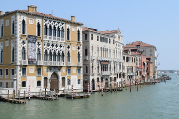 Beautiful view Venezia canal Italy Europe