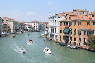 Beautiful view Venezia canal Italy Europe