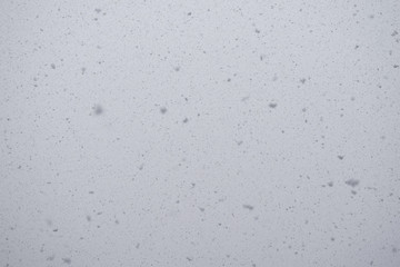 Snow falling from sky in winter, big snowflakes