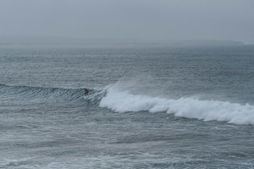 Arctic surfing in Icelandic ocean