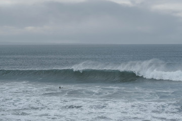 Arctic surfing in Icelandic ocean