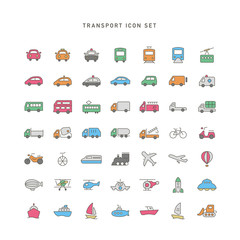TRANSPORT ICON SET