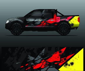 truck decal graphic wrap vector, abstract background